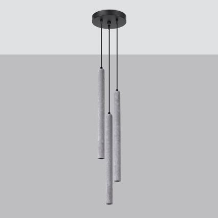 Luster na lanku PASTELO 3xG9/8W/230V betón