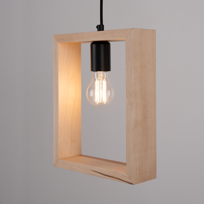 Luster na lanku ARIES 1xE27/15W/230V buk/béžová