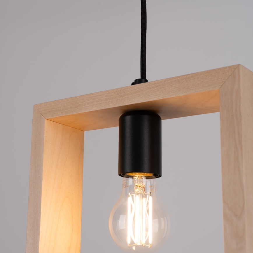 Luster na lanku ARIES 1xE27/15W/230V buk/béžová