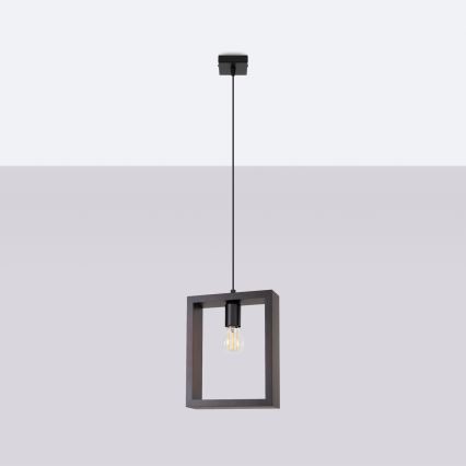 Luster na lanku ARIES 1xE27/15W/230V buk/wenge