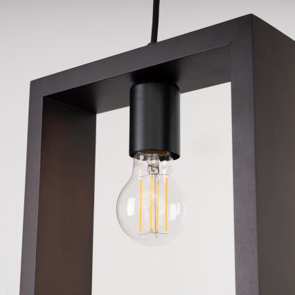 Luster na lanku ARIES 1xE27/15W/230V buk/wenge
