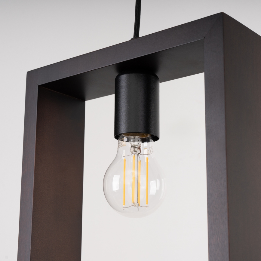 Luster na lanku ARIES 1xE27/15W/230V buk/wenge