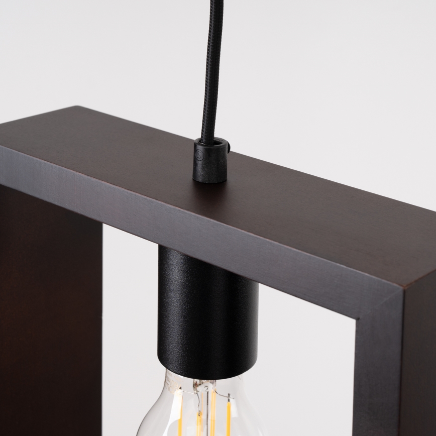 Luster na lanku ARIES 1xE27/15W/230V buk/wenge