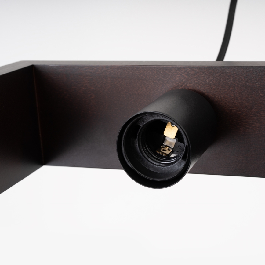 Luster na lanku ARIES 1xE27/15W/230V buk/wenge