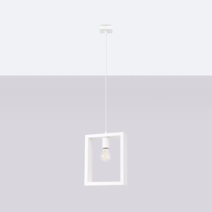 Luster na lanku ARIES 1xE27/15W/230V buk/biela