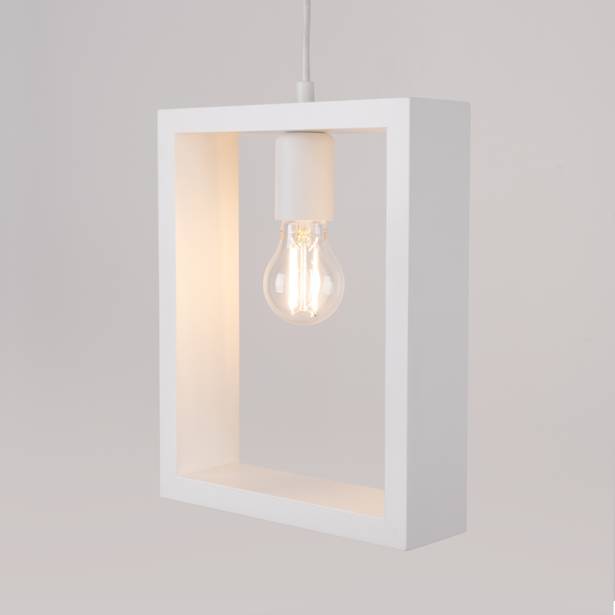 Luster na lanku ARIES 1xE27/15W/230V buk/biela
