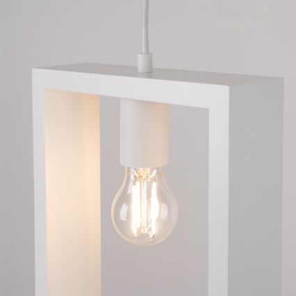 Luster na lanku ARIES 1xE27/15W/230V buk/biela