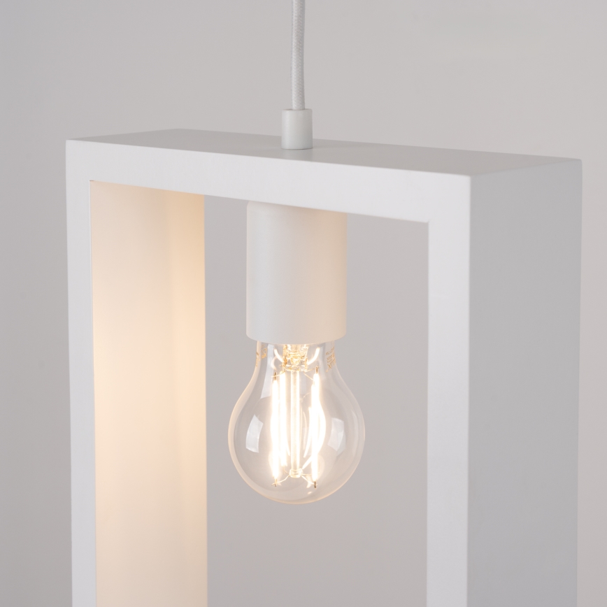 Luster na lanku ARIES 1xE27/15W/230V buk/biela