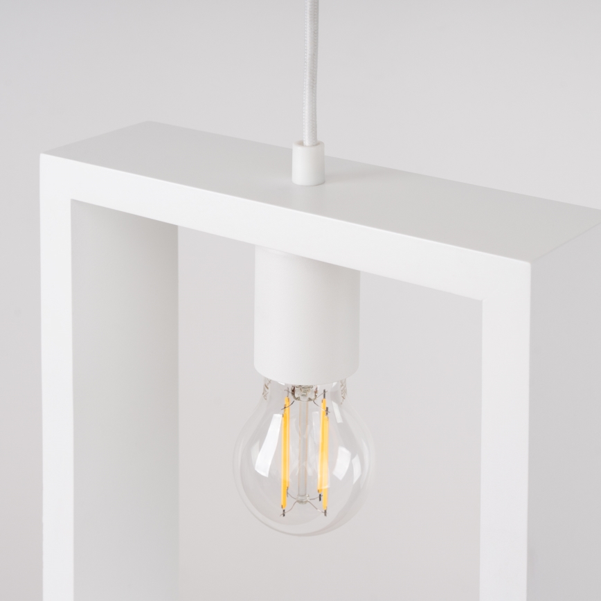 Luster na lanku ARIES 1xE27/15W/230V buk/biela