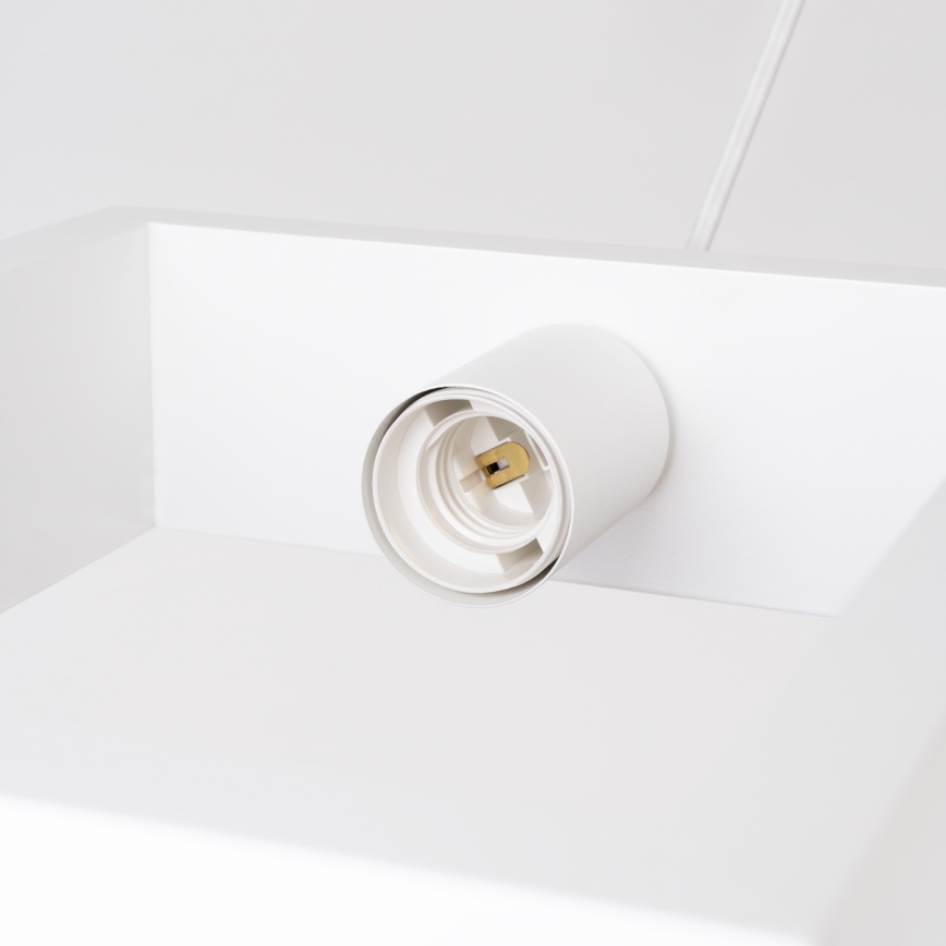 Luster na lanku ARIES 1xE27/15W/230V buk/biela