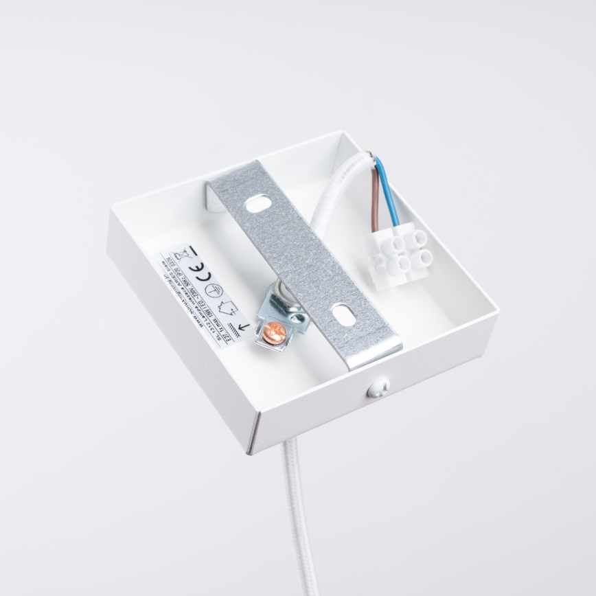 Luster na lanku ARIES 1xE27/15W/230V buk/biela