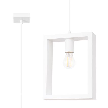 Luster na lanku ARIES 1xE27/15W/230V buk/biela