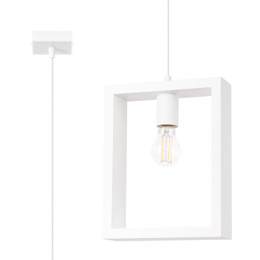 Luster na lanku ARIES 1xE27/15W/230V buk/biela
