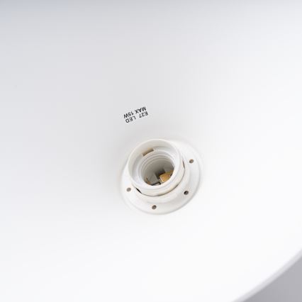 Luster na lanku JAGA 1xE27/15W/230V pr. 30 cm biela