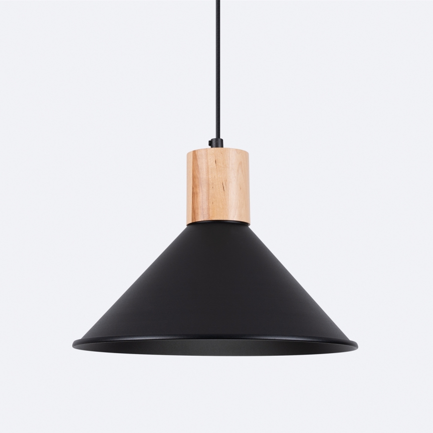 Luster na lanku JAGA 1xE27/15W/230V pr. 30 cm čierna