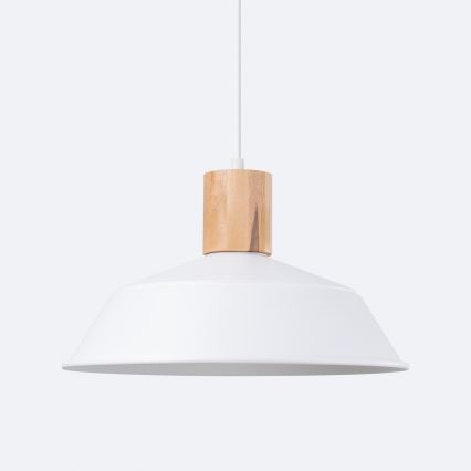 Luster na lanku FANO 1xE27/15W/230V pr. 34 cm biela