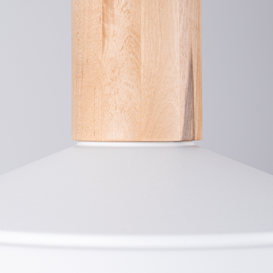 Luster na lanku FANO 1xE27/15W/230V pr. 34 cm biela