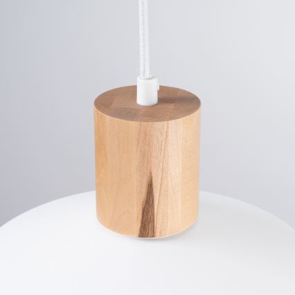 Luster na lanku FANO 1xE27/15W/230V pr. 34 cm biela