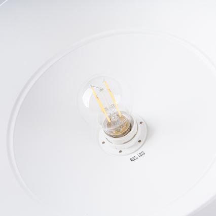 Luster na lanku FANO 1xE27/15W/230V pr. 34 cm biela