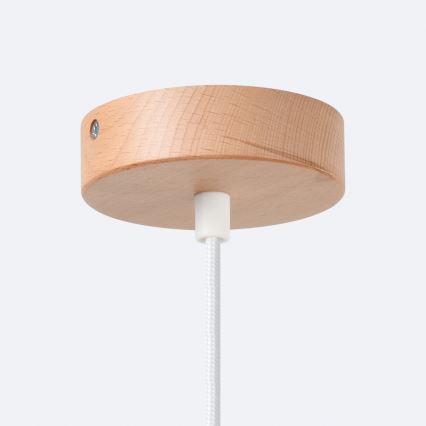 Luster na lanku FANO 1xE27/15W/230V pr. 34 cm biela