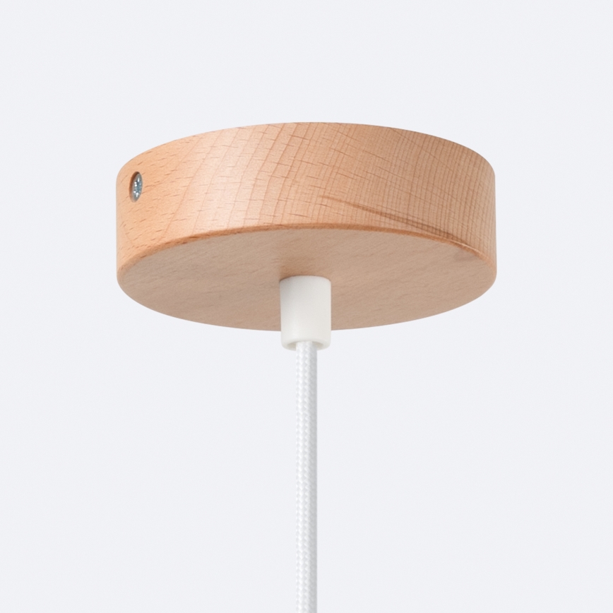 Luster na lanku FANO 1xE27/15W/230V pr. 34 cm biela