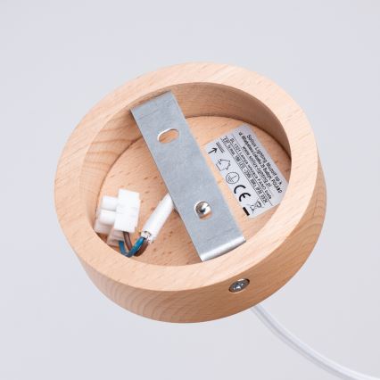 Luster na lanku FANO 1xE27/15W/230V pr. 34 cm biela