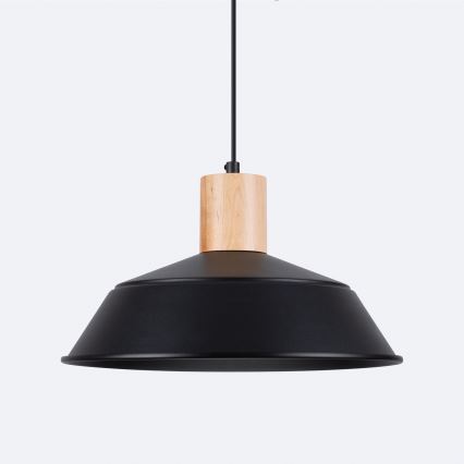 Luster na lanku FANO 1xE27/15W/230V pr. 34 cm čierna