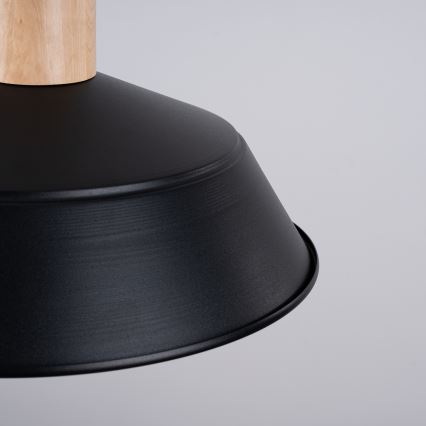 Luster na lanku FANO 1xE27/15W/230V pr. 34 cm čierna