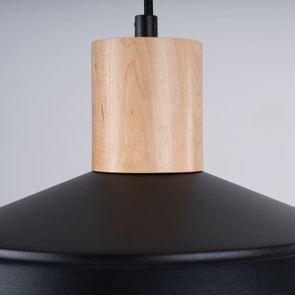 Luster na lanku FANO 1xE27/15W/230V pr. 34 cm čierna