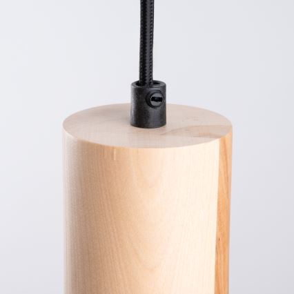 Luster na lanku FANO 1xE27/15W/230V pr. 34 cm čierna