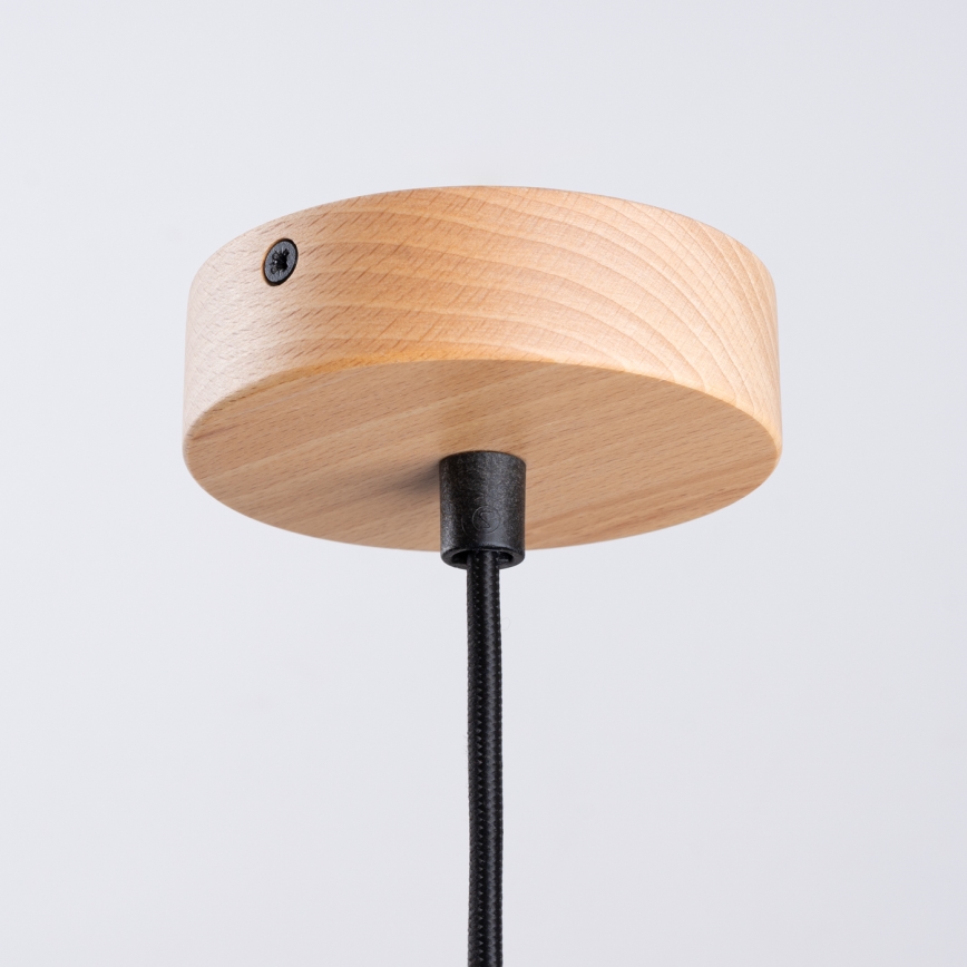 Luster na lanku FANO 1xE27/15W/230V pr. 34 cm čierna