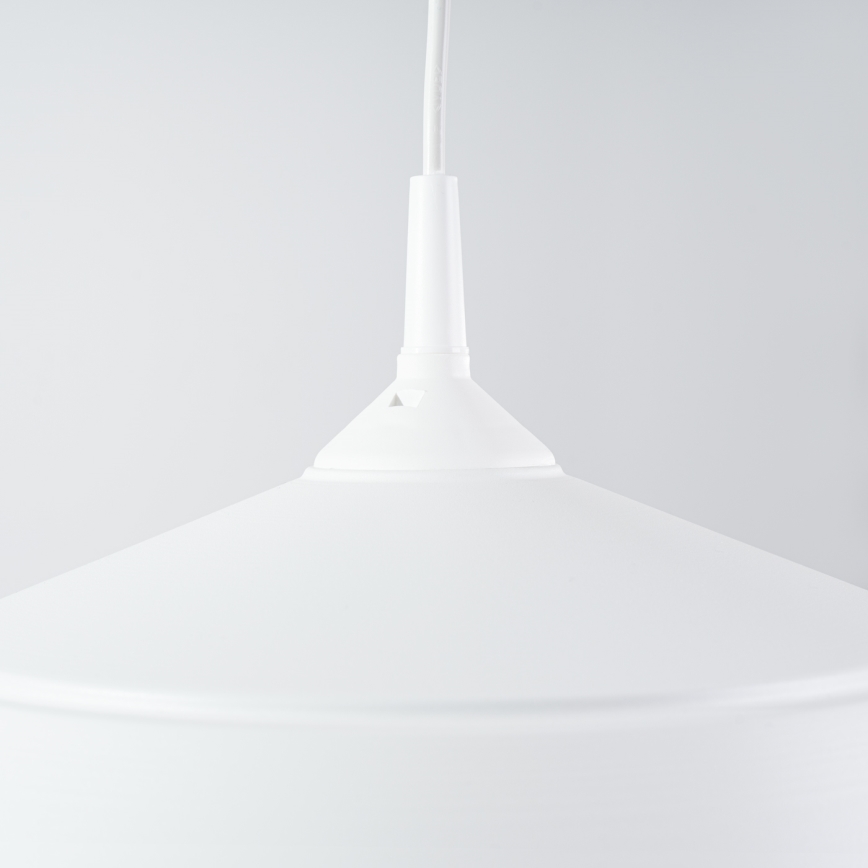 Luster na lanku FRIKA 1xE27/15W/230V pr. 34 cm biela