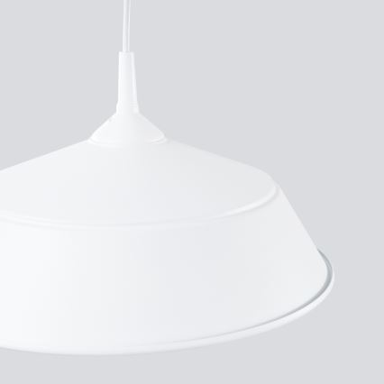 Luster na lanku FRIKA 1xE27/15W/230V pr. 34 cm biela