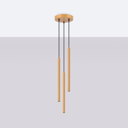 Luster na lanku ARCHE 3xG9/8W/230V zlatá