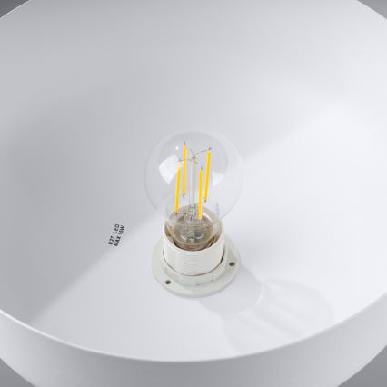 Luster na lanku MARION 1xE27/15W/230V pr. 29,5 cm biela