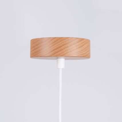 Luster na lanku MARION 1xE27/15W/230V pr. 29,5 cm biela