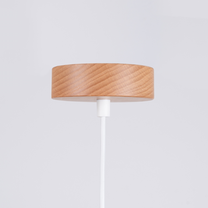 Luster na lanku MARION 1xE27/15W/230V pr. 29,5 cm biela