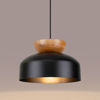 Luster na lanku MARION 1xE27/15W/230V pr. 29,5 cm čierna