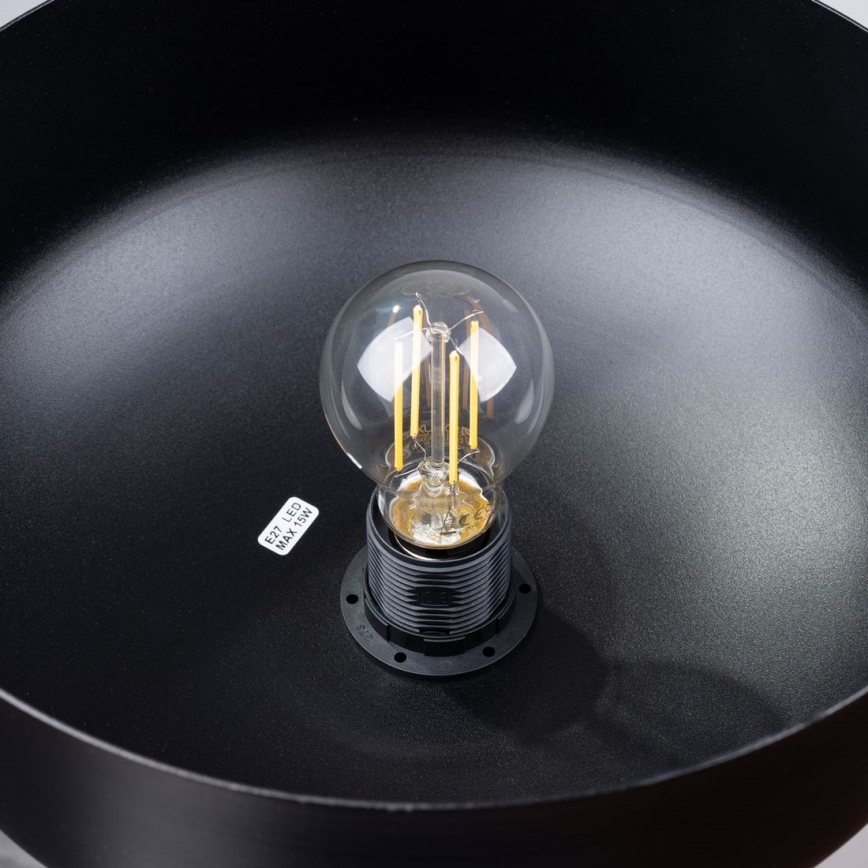 Luster na lanku MARION 1xE27/15W/230V pr. 29,5 cm čierna