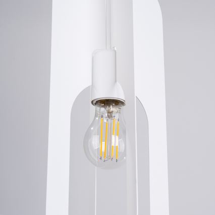 Luster na lanku NICUS 1xE27/15W/230V biela