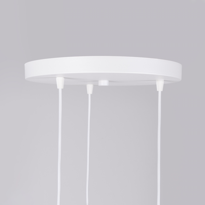Luster na lanku NICUS 3xE27/15W/230V biela