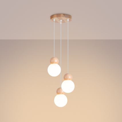 Luster na lanku PEKKA 3xG9/8W/230V biela