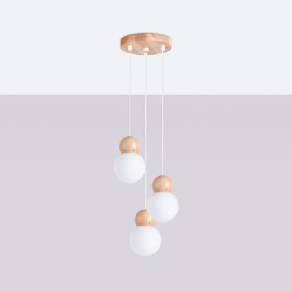 Luster na lanku PEKKA 3xG9/8W/230V biela