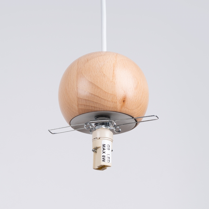 Luster na lanku PEKKA 3xG9/8W/230V biela