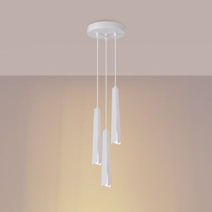 Luster na lanku PRYSM 3xG9/8W/230V biela