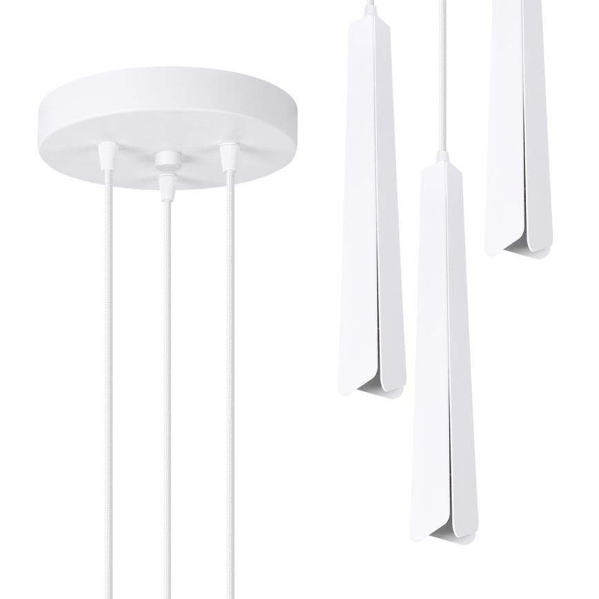 Luster na lanku PRYSM 3xG9/8W/230V biela