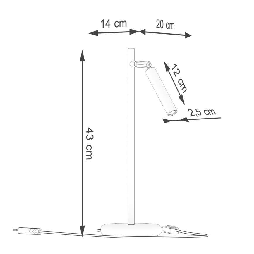 Stolná lampa PASTELO 1xG9/8W/230V čierna