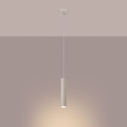 Luster na lanku LAGOS 1xGU10/10W/230V krémová