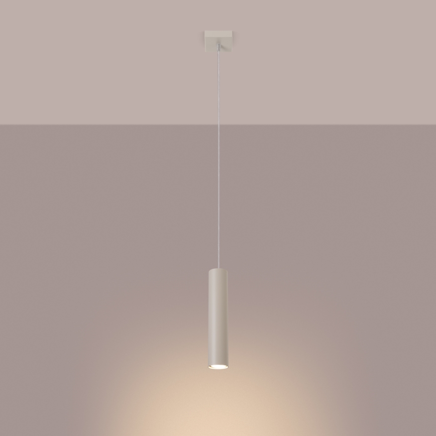 Luster na lanku LAGOS 1xGU10/10W/230V krémová
