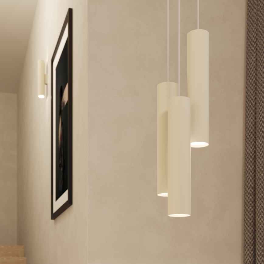 Luster na lanku LAGOS 1xGU10/10W/230V krémová